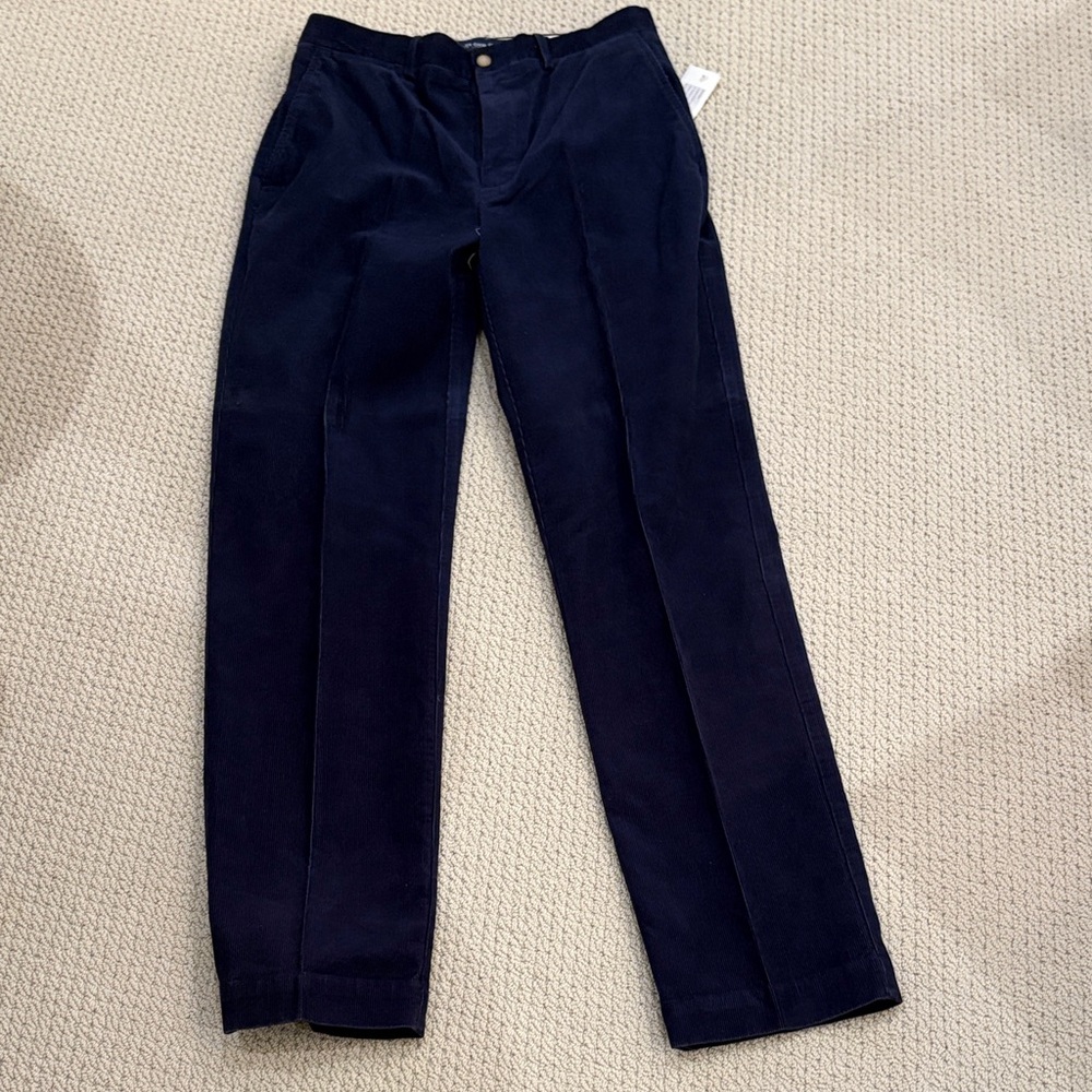 Ralph Lauren Navy Blue Corduroy Trousers